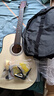 维卡斯（WEIKASI）民谣吉他初学者木吉他单板新手入门练习琴guitar吉它学生男女乐器 41英寸原木色+礼包【进阶推荐】 实拍图