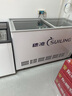 穗凌（SUILING） 【注水冷藏】冰柜商用大容量冷藏保鲜柜小型玻璃门展示柜啤酒饮料柜大排档不锈钢内胆可养鱼 325升 不锈钢内胆可注水 不漏水 实拍图