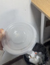 美丽雅 一次性饭盒圆形360ml*50套 汤碗酱料打包碗吸塑密封加厚带盖透明 实拍图