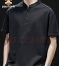 大嘴猴（paul frank）短袖男士Polo衫夏季短袖t恤男休闲潮牌体恤上衣男装 黑色 2XL 实拍图