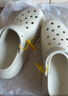 卡骆驰（crocs）男女泡芙洞洞鞋户外休闲时尚厚底一脚蹬沙滩鞋 207521-2Y2 37-38 实拍图