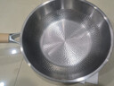 亚摩斯（Amos）钛炒锅 无涂层不粘家用内壁纯钛32cm燃气灶电磁炉通用平底炒菜锅 银色 30cm 实拍图