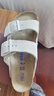 BIRKENSTOCK勃肯德国进口女款牛皮绒面革软底白色Arizona双扣拖鞋 复古白色窄版1024516 37 实拍图