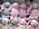 Jellycat害羞粉色邦尼兔动物毛绒玩偶安抚公仔娃娃生日婚礼礼物 粉红色 H31 X W12 CM 实拍图