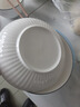 千年恋木8英寸陶瓷餐盘菜盘深盘中式家用白瓷盘子可微波 TCP0021 实拍图