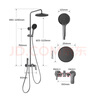 九牧（JOMOO）淋浴花洒套装枪灰自动除垢喷枪淋浴器36633-526/HBS-1 实拍图