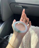 中国黄金玉手镯女玉镯玉石镯子新中式简约百搭生日礼物送女朋友老婆妈妈 天山翠手镯【圈口56】 实拍图