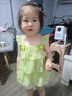 G.duck童装女童夏装套装儿童衣服夏天花朵吊带上衣休闲装女宝宝运动装夏 蕾丝花苞绿色 90 尺码1~2岁【 80-90cm】cm 实拍图