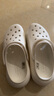卡骆驰（CROCS）檀健次同款经典泡芙洞洞鞋百舒适男沙滩鞋女鞋休闲鞋|207521 白色-100(含智必星) 40 (250mm) 实拍图