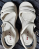 百丽（Belle）厚底增高凉鞋女商场同款真皮质感凉鞋D7Z2DBL5 米白 34 (220mm) 实拍图