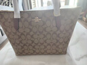 蔻驰（COACH）【官方授权店】奢侈品女包ZIP30系列托特包单肩手提包送女友礼物 4455IME74卡其棕色配色 实拍图