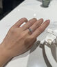 迪曼蒂18K金镶培育钻石戒指铂金光芒六爪人工钻石钻戒求婚结婚女友礼物 18K金1克拉D/VVS[IGI证书】 实拍图