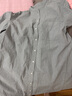 无印良品（MUJI）女式 凉感 短袖衬衫连衣裙女装裙子纯棉25年夏季长裙凉感物语 灰色条纹 XL (165/92A) 实拍图