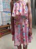 ASK JUNIOR【带泳帽】女童泳衣夏季卡通印花儿童吊带泳裙分体泳衣 花色 120 实拍图