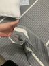 老粗布100纯棉床单单件宿舍单人全棉加厚床笠棉麻条纹被单三件套 【吸湿透气 亲肤舒睡】雅致灰 150x230cm二件套【床单+枕套1只】 实拍图