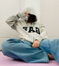 GAP男女装春季款字母logo拉链连帽卫衣宽松外套美版868454 灰色 M 美码 L亚洲码180/96A 实拍图