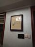 木品缘电表箱装饰画免打孔新中式实木挂画液压上翻配电箱遮挡画可定制 A五福临门（横版） 50*40cm红褐色【可遮40*30电箱】 实拍图