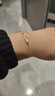 央创时尚【中国黄金】手链女生生日七夕情人节礼物实用高端女友老婆银925 实拍图