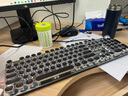 前行者（EWEADN）TK100朋克机械键盘电竞游戏有线台式电脑笔记本外接办公打字复古外设吃鸡 黑色白光黑轴 实拍图