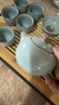 汝窑功夫茶具套装高档泡茶天青色茶壶茶杯家用办公室泡茶 9头天青汝窑西施壶+茶盘 实拍图