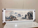 墨派新中式挂画客厅背景墙装饰画办公室书房字画山水画国画横幅壁画 江山如画 160*60cm/实木框(适合2.0米沙发) 实木边框 实拍图