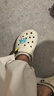 卡骆驰crocs经典云朵老爹鞋洞洞鞋时尚百搭女鞋拖鞋一脚蹬|206750 骨白色-2Y2(含智必星) 36 /37(230mm) 实拍图
