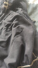 NASA GISS休闲裤男宽松直筒阔腿裤潮流长裤子 黑色直筒常规 (185/88A)2XL 实拍图