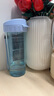 特百惠（Tupperware）茶韵500ML塑料杯男女士学生夏季运动水杯子户外便携大容量 冰水蓝 实拍图