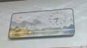 墨派餐厅装饰画带钟表万年历电子钟挂画客厅家用时尚日历表时钟壁画 19旭日东升 120*60cm晶瓷 实拍图