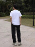 班尼路（Baleno）裤子男夏季运动冰丝高街美式潮流垂感青少年休闲黑色纯色速干裤 实拍图