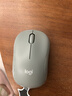 罗技（Logitech）M221 轻音鼠标 无线鼠标 办公鼠标 对称鼠标 带无线微型接收器 薄荷绿 实拍图