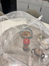 拜杰盖菜罩可折叠菜罩家用食物饭菜防尘罩防苍蝇餐桌罩白色圆形 80cm 实拍图