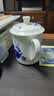 盛天下景德镇陶瓷茶杯带盖骨瓷杯青花水杯办公杯礼品杯会议杯子定制 荷塘情趣 500ML 实拍图