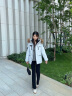 波司登（BOSIDENG）【反季】冬季极寒羽绒服鹅绒于适同款男女情侣款短款大毛领外套 冰川灰8235【蓝灰色调】 冰川灰 S 160/84A 体重110-130斤卡码拍大 实拍图