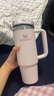 STANLEY巨无霸吸管杯水杯保温杯大容量不锈钢杯子车载办公887ML-晶粉色 实拍图