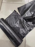 利得平口垃圾袋600只单面0.6丝黑色45*50cm厚款塑料袋家用办公经济款 实拍图