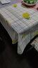 小清新格子桌布防水防油免洗ins风长方形餐桌布茶几桌垫布PVC简约 红酒柠檬 152*137cm 实拍图