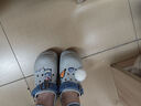 天美意厚底洞洞鞋动物城联名轻便耐磨女鞋子一脚蹬休闲凉拖鞋 蓝色 40 实拍图