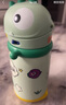 babycare儿童保温杯婴儿宝宝学饮杯吸管水杯水壶霸王龙不锈钢上学450ml 实拍图