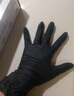 英科医疗（INTCO）一次性丁腈手套100只S码黑色食品级耐用厨房清洁劳保家务洗碗手套 实拍图