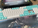 CHERRY 樱桃KC200 108键有线机械键盘 商务办公家用游戏键盘 PBT键帽全尺寸键盘键鼠套装 青白薄荷味 红轴 实拍图
