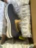 斯凯奇（Skechers）男鞋秋季透气网面健步鞋轻便一脚蹬运动休闲鞋子 NVY海蓝 43 实拍图
