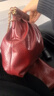 CHARLES&KEITH子母链条大容量流浪包托特包单肩斜挎包女包生日礼物CK2-40671449 Burgundy葡萄酒红色 L 实拍图