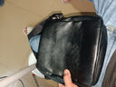 男包新款大容量单肩斜挎包休闲多层单背包商务通勤防水生意收钱包 黑色 实拍图