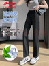 李宁（LI-NING）直筒运动长裤女子柔软休闲透气运动卫裤速干凉爽裤子女 实拍图