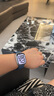 Apple/苹果 Watch Series 10 智能手表GPS+蜂窝款42毫米银色铝金属表壳丹宁色运动型表带S/M MWXJ3CH/B 实拍图