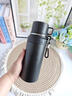 索赫【品质推荐】索赫超大容量保温杯 316底学生上学茶水分离水杯 【富贵在天】黑色800ml 实拍图