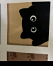 卡通座椅垫夏季坐垫办公室久坐屁垫办公椅餐椅垫 黑猫踪迹 40*40cm 实拍图