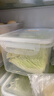 龙士达微波炉饭盒上班族保鲜盒透明塑料密封便当收纳盒 4.4L 2个装  实拍图