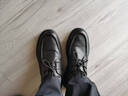 他她Tata软底商务休闲皮鞋黑色英伦增高真皮爸爸鞋男VVK01CM4黑色 43 实拍图